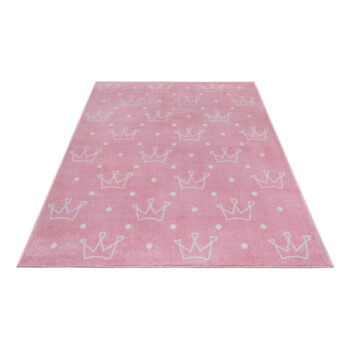 Ružový detský koberec 160x235 cm Crowns – Hanse Home - Image 6