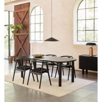 Čierna jedálenská stolička Relate – Unique Furniture - Image 2