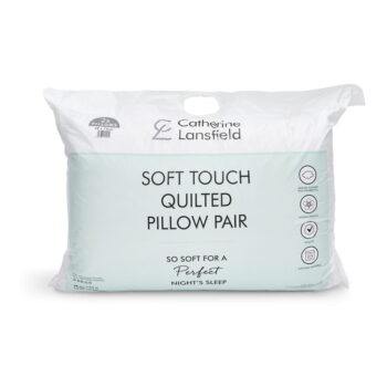 Vankúš 2 ks 74x48 cm Quilted Comfort Embossed – Catherine Lansfield – Obrázok 6