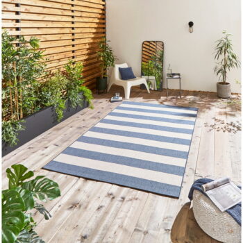 Béžovo-modrý vonkajší koberec 170x120 cm Santa Monica - Think Rugs - Image 2