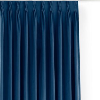 Modrý zamatový dimout záves 200x225 cm Velto – Filumi - Image 7