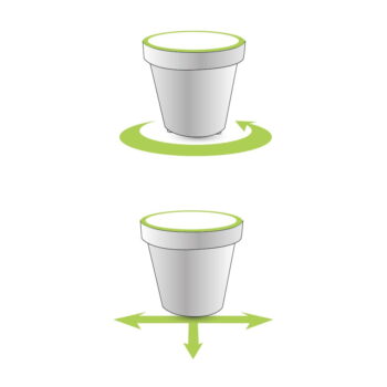 Plastový kvetináč ø 29 cm Metro Twist – Gardenico – Obrázok 2