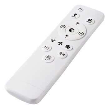 Čierne LED stropné svietidlo s ventilátorom Fargo – LAMKUR - Image 3
