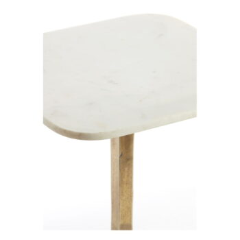 Odkladací stolík s doskou v dekore mramoru ø 45 cm Rickerd – Light & Living - Image 6