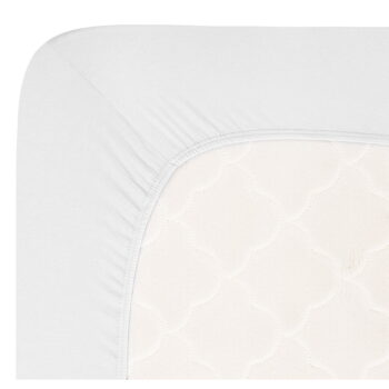 Biela napínacia plachta jersey 200x200 cm Boxspring – Andrea Simone - Image 2