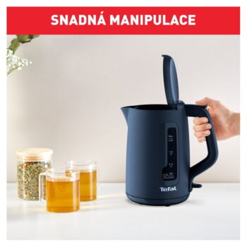 Tmavomodrá plastová rýchlovarná kanvica 1,7 l KO2M0410 – Tefal - Image 6