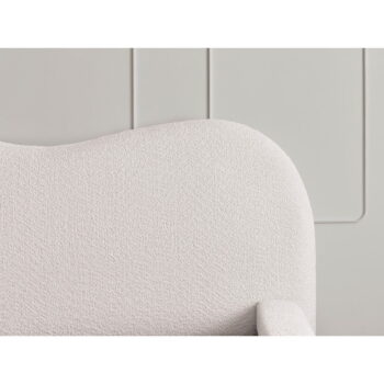 Biela čalúnená dvojlôžková posteľ s úložným priestorom s roštom 180x200 cm Orlane – Bobochic Paris – Obrázok 9