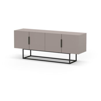 Sivobéžový TV stolík 140x55 cm Titan – Marckeric - Image 4