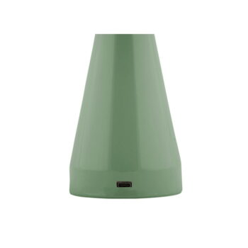 Zelená LED stmievateľná stolová lampa s kovovým tienidlom (výška 20,5 cm) Rachel – Leitmotiv - Image 3