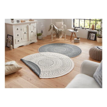 Sivo-krémový vonkajší koberec NORTHRUGS Porto, ø 200 cm - Image 2