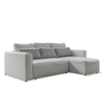 Krémovobiela rozkladacia rohová pohovka (variabilná) Homely Tommy – Miuform