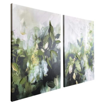 Obrazy s ručne maľovanými prvkami v súprave 2 ks 50x70 cm Myrtle – Styler – Obrázok 4