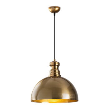 Závesné svietidlo v zlatej farbe s kovovým tienidlom ø 40 cm Berceste – Opviq lights - Image 2
