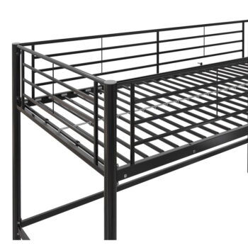 Čierna vyvýšená detská posteľ 90x200 cm Jodie – Støraa - Image 3