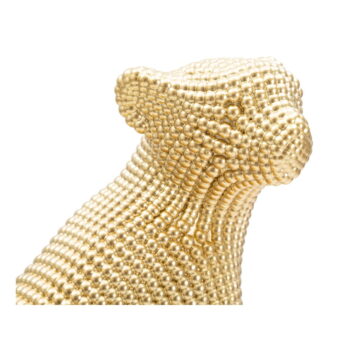 Soška v zlatom dekore Mauro Ferretti Leopard - Image 5