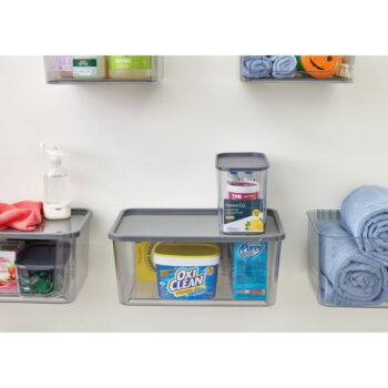 Vnútorný úložný box s vekom z recyklovaného plastu iD Wallspace – iDesign – Obrázok 4