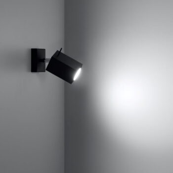 Čierne nástenné svietidlo Nice Lamps Toscana – Obrázok 4