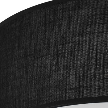 Čierne stropné svietidlo s textilným tienidlom ø 35 cm Vivian – LAMKUR – Obrázok 5