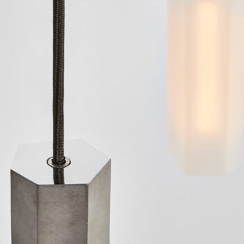 Sivé stmievateľné závesné svietidlo ø 6 cm Basalt – tala - Image 9