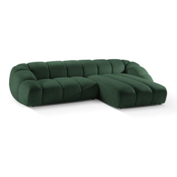 Zelená rohová pohovka (pravý roh) Diana – Micadoni – Obrázok 2