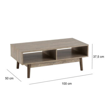 Konferenčný stolík v prírodnej farbe 50x100 cm Urban - Casa Selección - Image 4