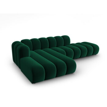 Tmavozelená rohová pohovka (ľavý roh) Lupine – Micadoni Home - Image 3