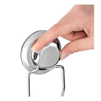 Samodržiaca kovová kúpeľňová polička v striebornej farbe Bestlock Bath – Compactor – Obrázok 2