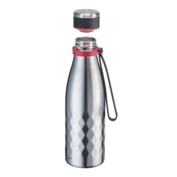 Svetlosivá cestovná antikoro-silikónová fľaša 550 ml Viva – Westmark – Obrázok 5