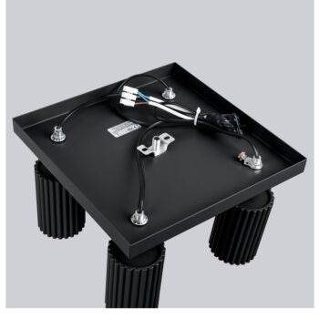 Čierne stropné svietidlo 25x25 cm Gleam – Nice Lamps - Image 2