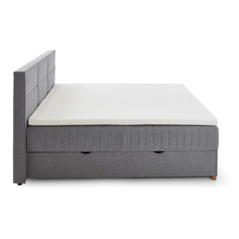 Sivá boxspring posteľ s úložným priestorom 160x200 cm Tambo – Meise Möbel - Image 11