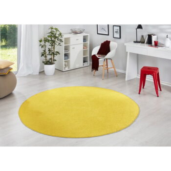 Žltý okrúhly koberec ø 200 cm Fancy – Hanse Home – Obrázok 2