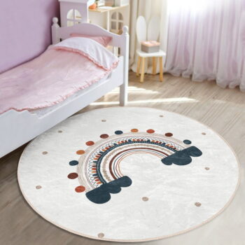 Krémovobiely detský koberec ø 120 cm Comfort – Mila Home - Image 5