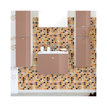 Sada 9 nástenných samolepiek Ambiance Wall Decal Tiles Mosaics Sanded Grade, 15 × 15 cm - Image 4