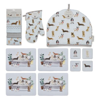 Súprava kuchynského textilu 13 ks Curious Dogs – Cooksmart ® - Image 6