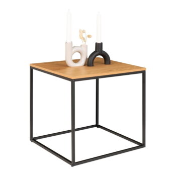 Odkladací stolík s doskou v dubovom dekore House Nordic Vita, 45 x 45 cm – Obrázok 4