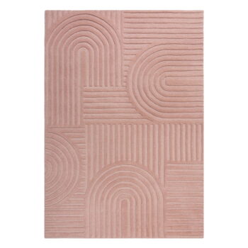 Ružový vlnený koberec Flair Rugs Zen Garden, 120 x 170 cm - Image 6