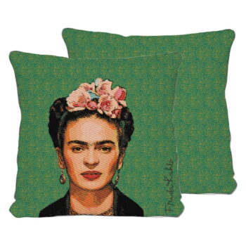 Zelený vankúš Madre Selva Frida, 45 x 45 cm - Image 2