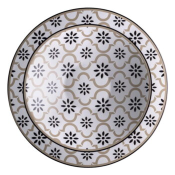 Kameninový hlboký servírovací tanier Brandani Alhambra, ø 30 cm