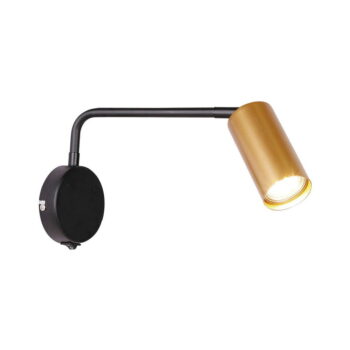 Kovové nástenné svietidlo v čierno-zlatej farbe Tina - Candellux Lighting - Image 3