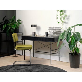 Červená menčestrová jedálenská stolička Rupert – Unique Furniture - Image 4