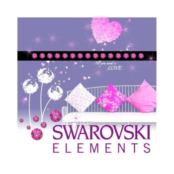 Sada 15 adhezívnych Swarovski krištáľov Fanastick Crystal, ⌀ 3 mm - Image 2