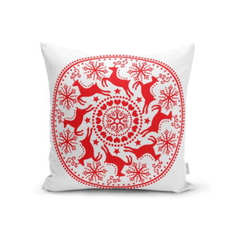 Súprava 4 vianočných obliečok na vankúš a behúň na stôl Minimalist Cushion Covers Christmas - Image 4