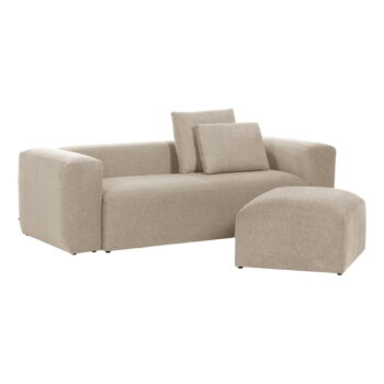 Béžová pohovka Kave Home Blok, 240 cm – Obrázok 6