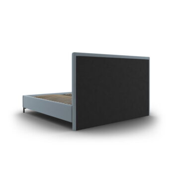 Svetlomodrá čalúnená dvojlôžková posteľ s úložným priestorom s roštom 180x200 cm Casey – Mazzini Beds - Image 5
