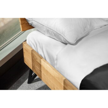Dvojlôžková posteľ z dubového dreva 200x200 cm Golo 2 - The Beds - Image 2