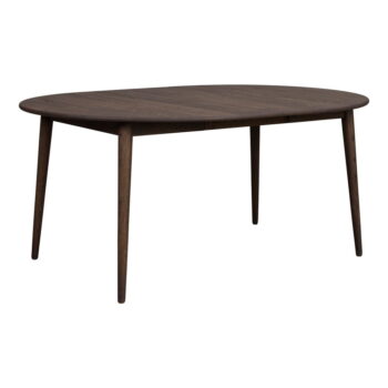 Tmavohnedý okrúhly rozkladací jedálenský stôl z dubového dreva ø 120 cm Tyler – Rowico - Image 3