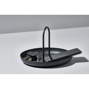 Čierny kovový servírovací podnos Zone Singles, ø 20 cm – Obrázok 4