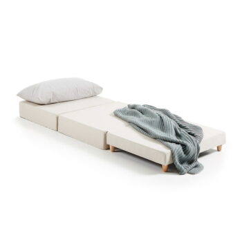 Sivý rozkladací puf Kave Home Kos, 70 × 180 cm - Image 7