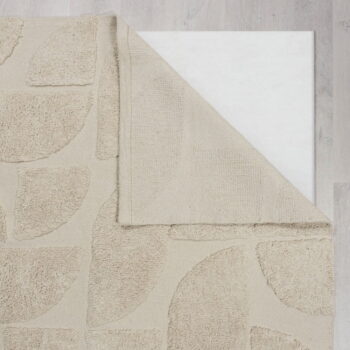 Krémový ručne tkaný bavlnený koberec 120x170 cm Ada Arch Geo – Flair Rugs - Image 4