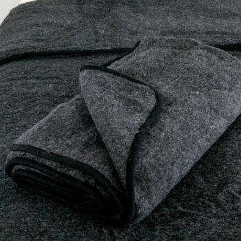 Sivá deka z merino vlny Native Natural Merino, 140 × 200 cm - Image 2
